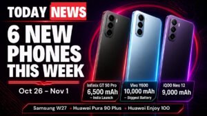 6 new phones this week: Infinix GT 50 Pro 6,500 mAh, Vivo Y600 10,000 mAh, iQOO Neo 12 9,000 mAh